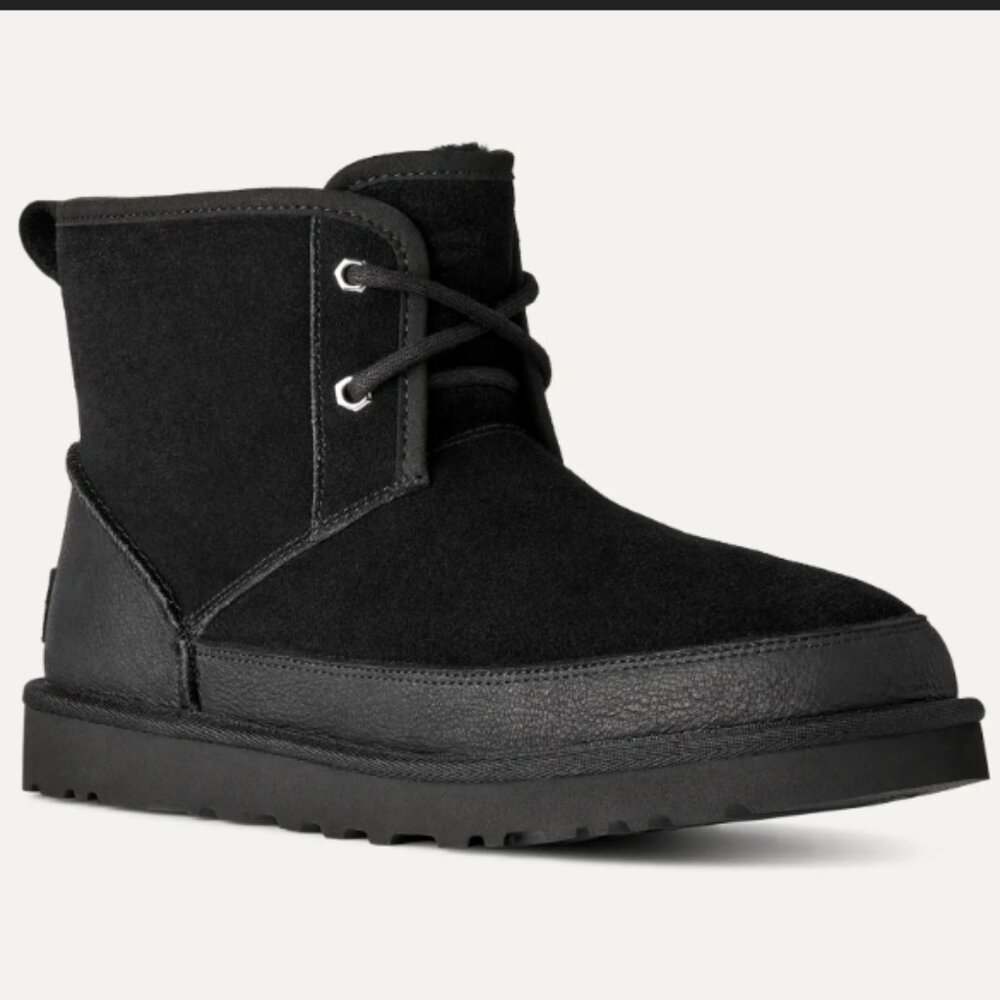Men's Classic Mini Lennox Lace Up Boot 10 Black Brand new in box NIB